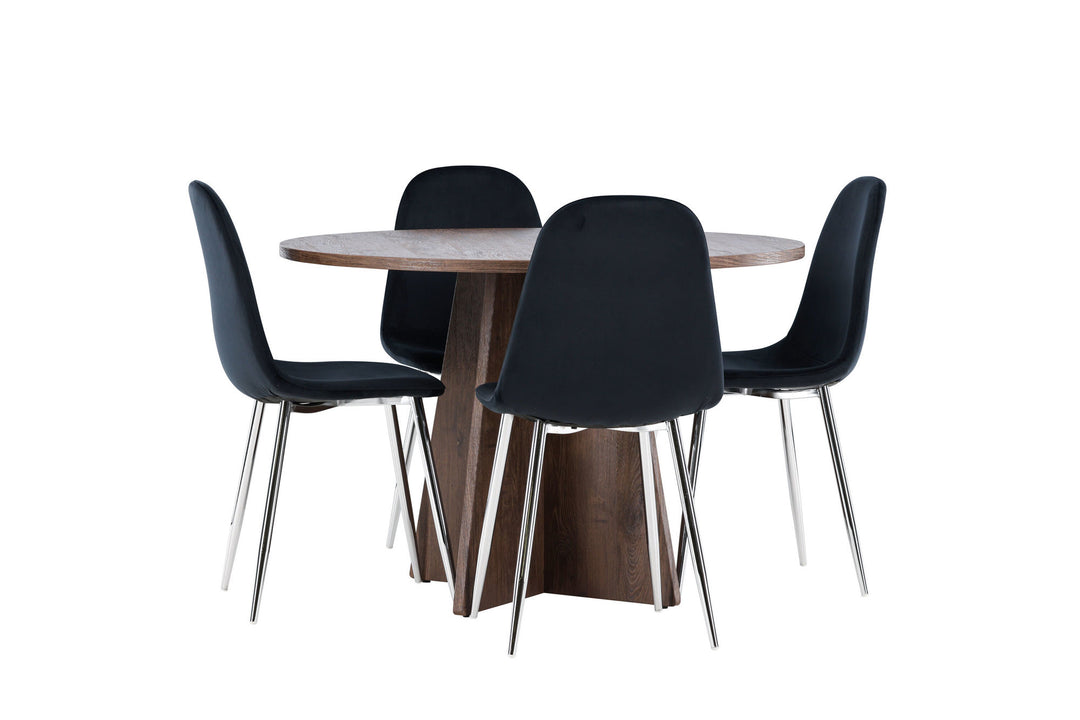 Venture Home Bootcut Dining Table with Polar Dining Chair