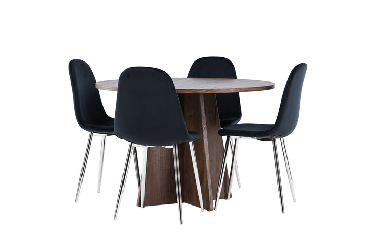 Venture Home Bootcut Dining Table with Polar Dining Chair