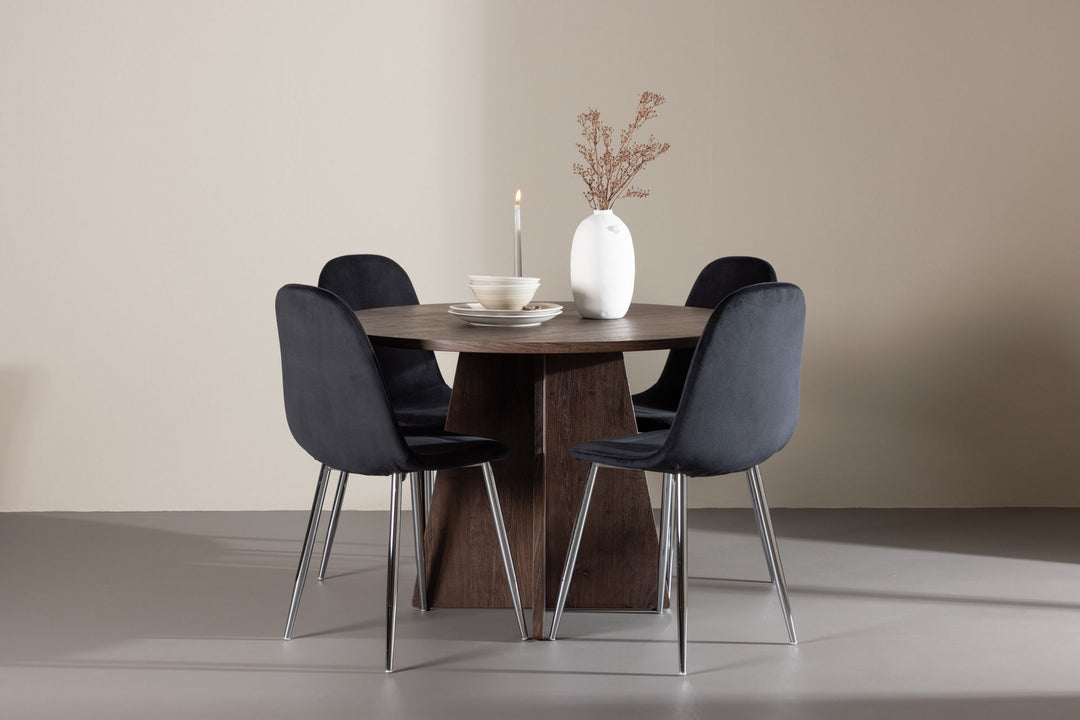 Venture Home Bootcut Dining Table with Polar Dining Chair