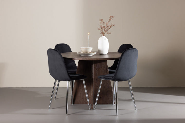 Venture Home Bootcut Dining Table with Polar Dining Chair