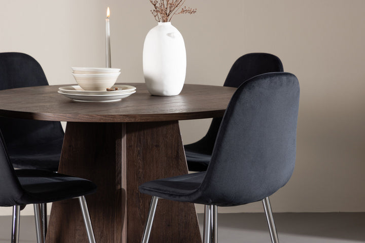 Venture Home Bootcut Dining Table with Polar Dining Chair