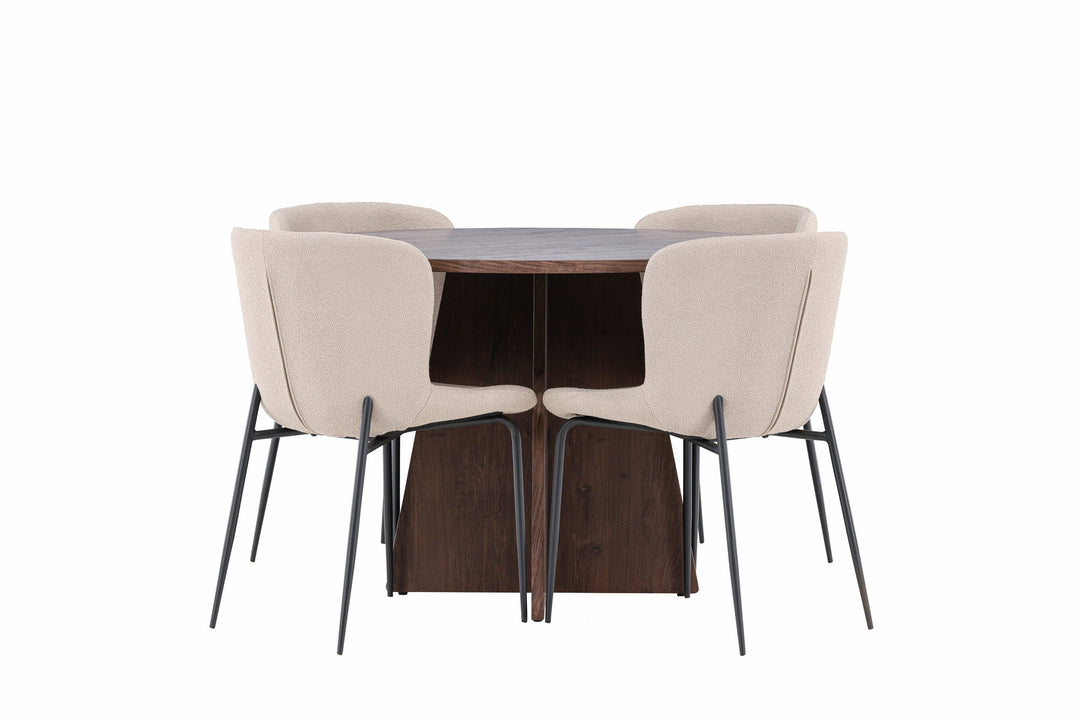 Venture Home Bootcut Dining Table with Modesto Dining Chair