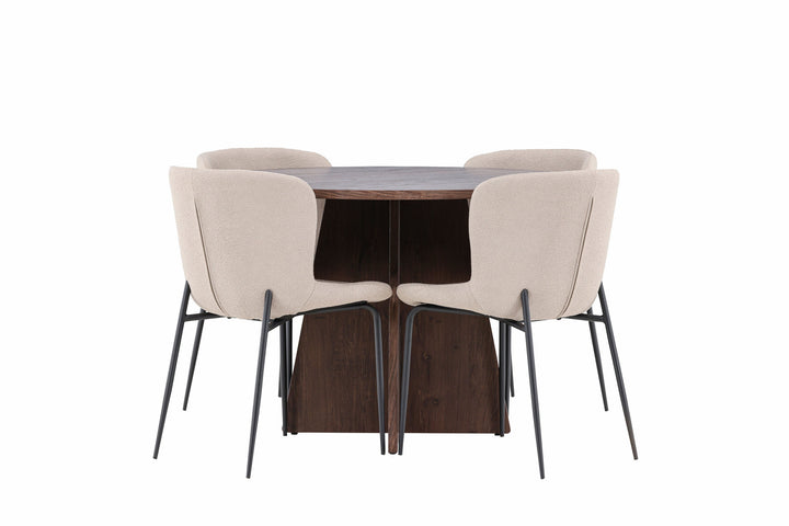 Venture Home Bootcut Dining Table with Modesto Dining Chair