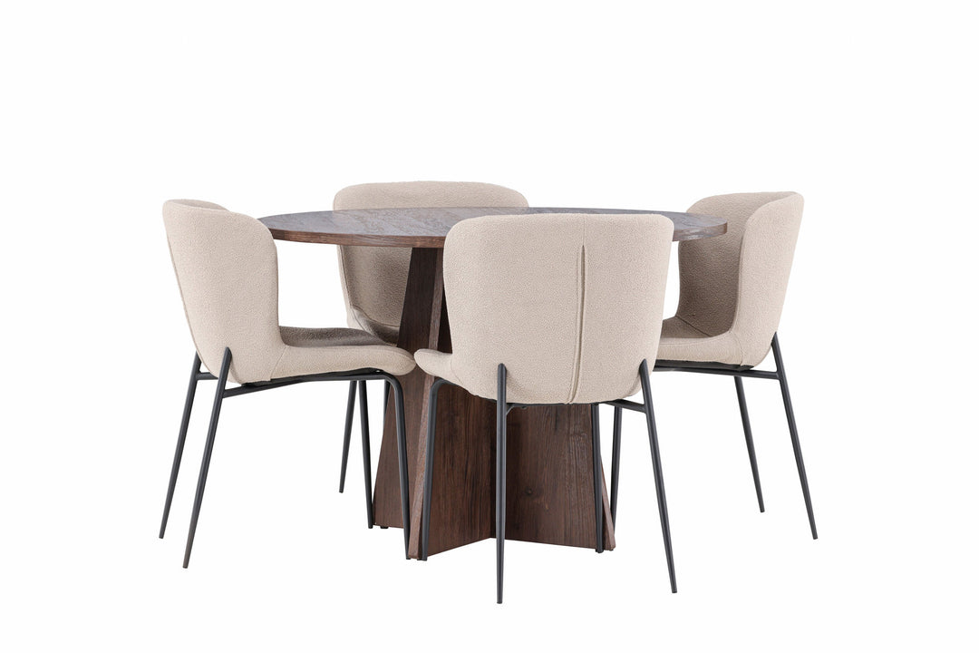 Venture Home Bootcut Dining Table with Modesto Dining Chair