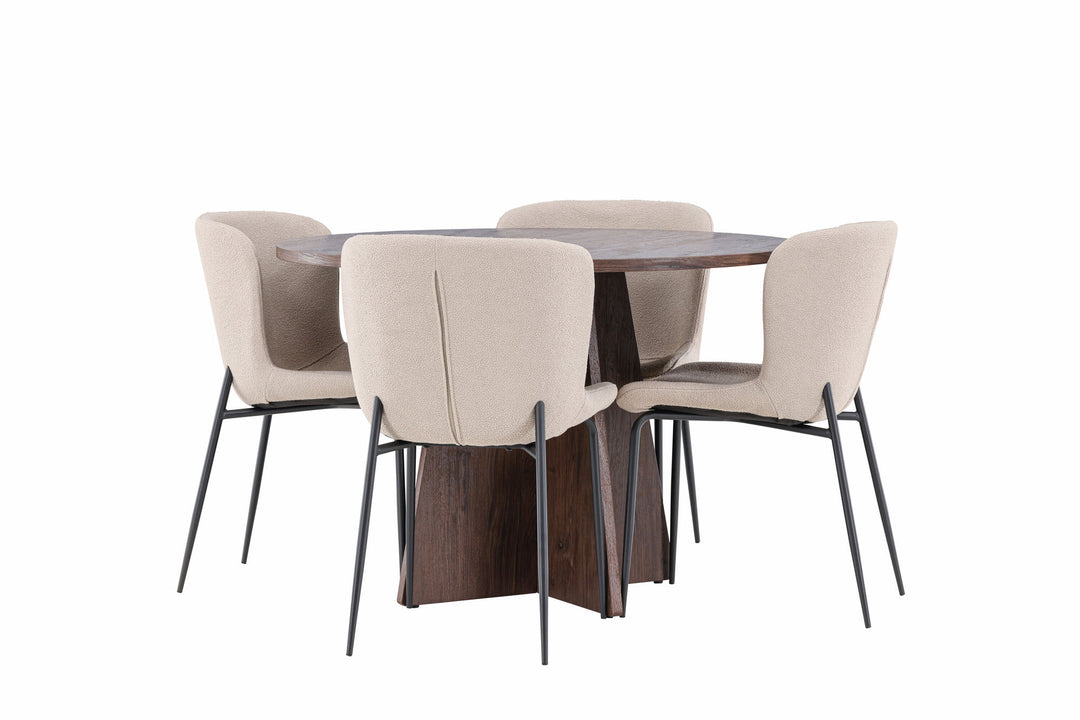 Venture Home Bootcut Dining Table with Modesto Dining Chair