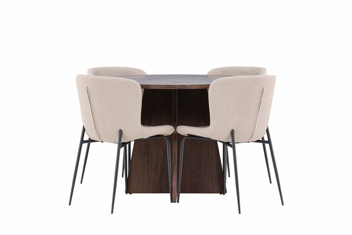 Venture Home Bootcut Dining Table with Modesto Dining Chair