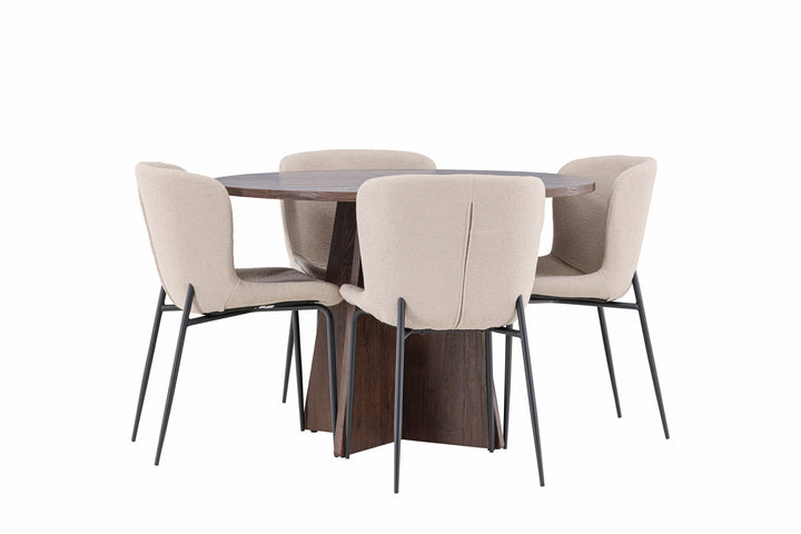 Venture Home Bootcut Dining Table with Modesto Dining Chair
