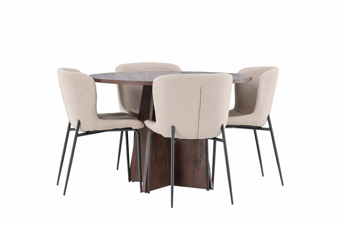 Venture Home Bootcut Dining Table with Modesto Dining Chair