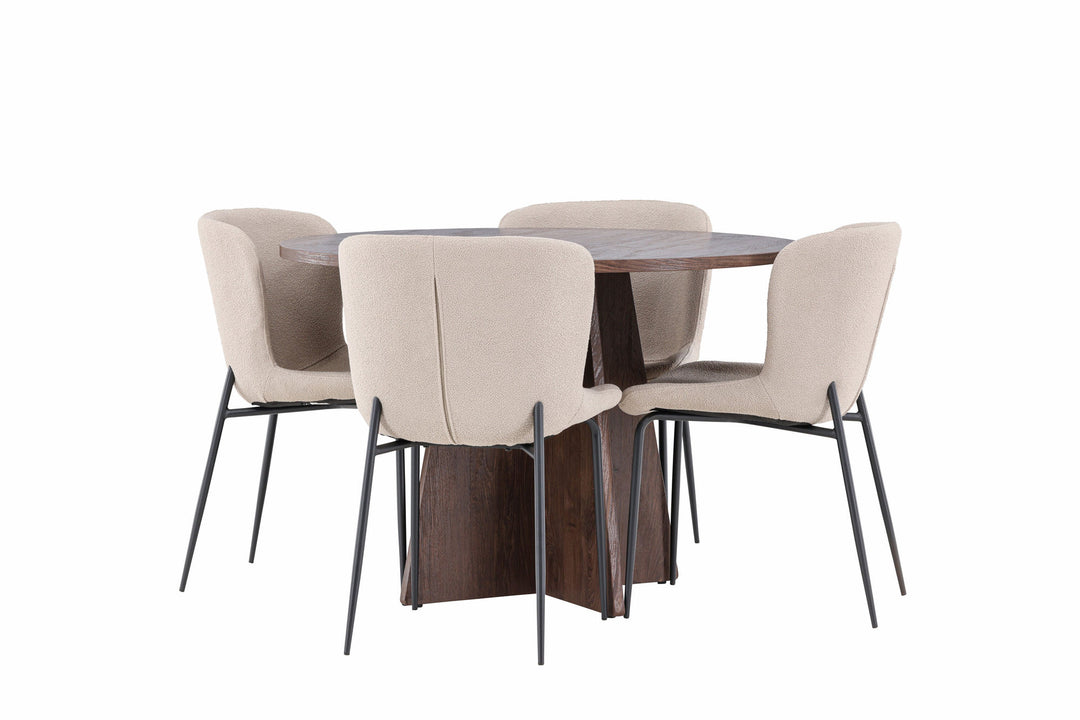 Venture Home Bootcut Dining Table with Modesto Dining Chair