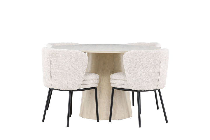Venture Home Lanzo Dining Table with Agnes Dining Chair