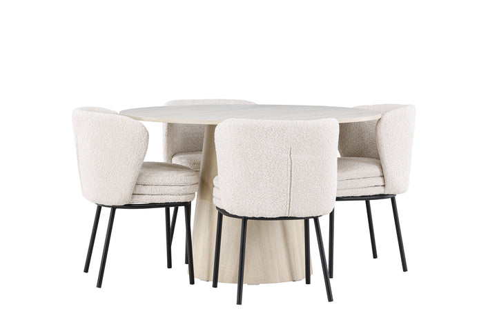 Venture Home Lanzo Dining Table with Agnes Dining Chair