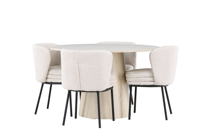 Venture Home Lanzo Dining Table with Agnes Dining Chair