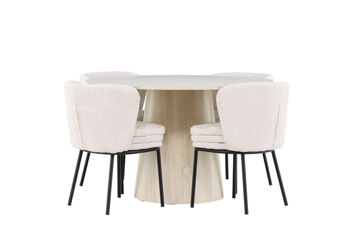 Venture Home Lanzo Dining Table with Agnes Dining Chair
