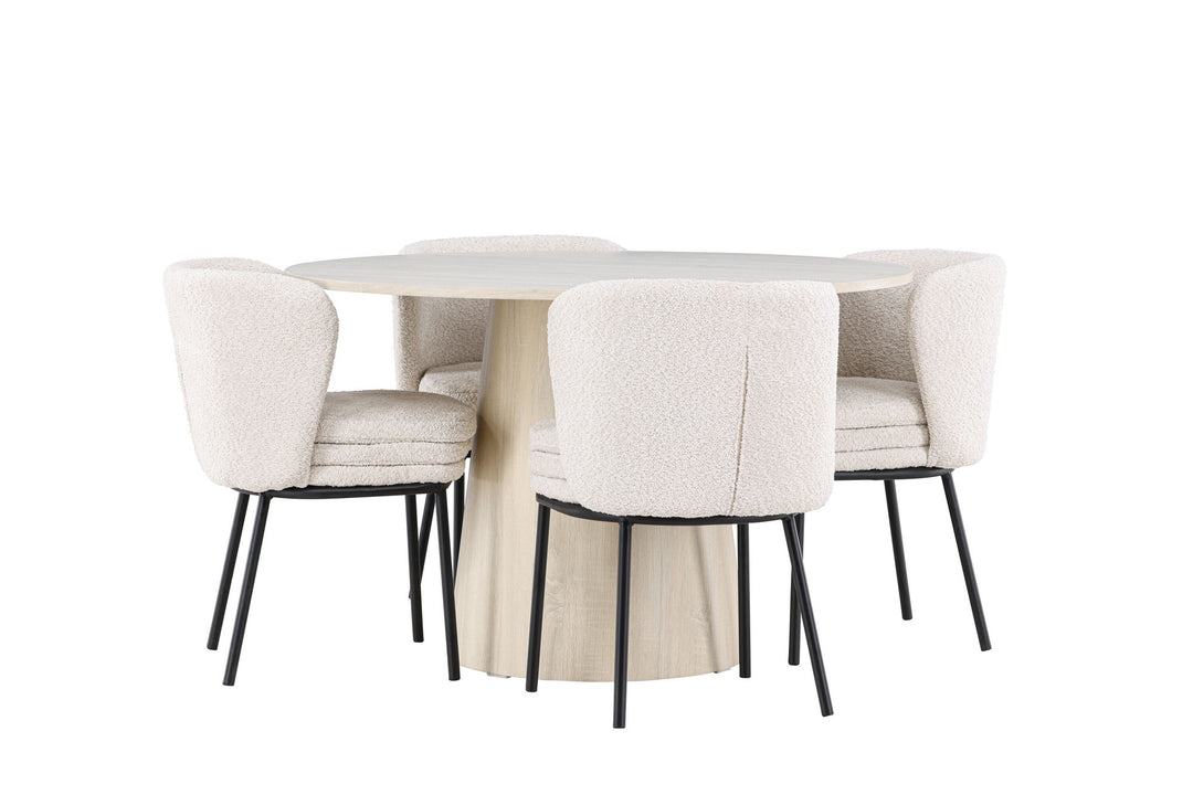Venture Home Lanzo Dining Table with Agnes Dining Chair