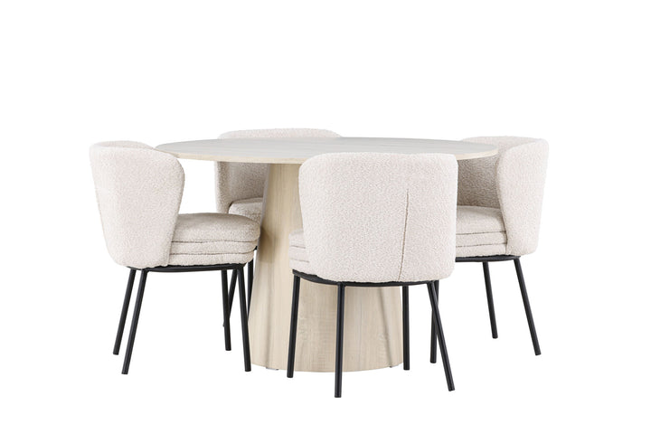 Venture Home Lanzo Dining Table with Agnes Dining Chair