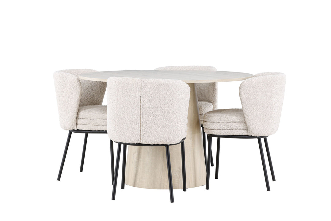 Venture Home Lanzo Dining Table with Agnes Dining Chair