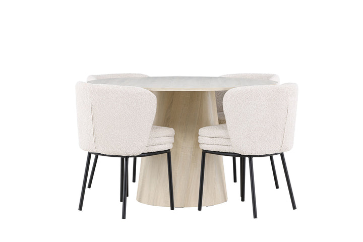 Venture Home Lanzo Dining Table with Agnes Dining Chair