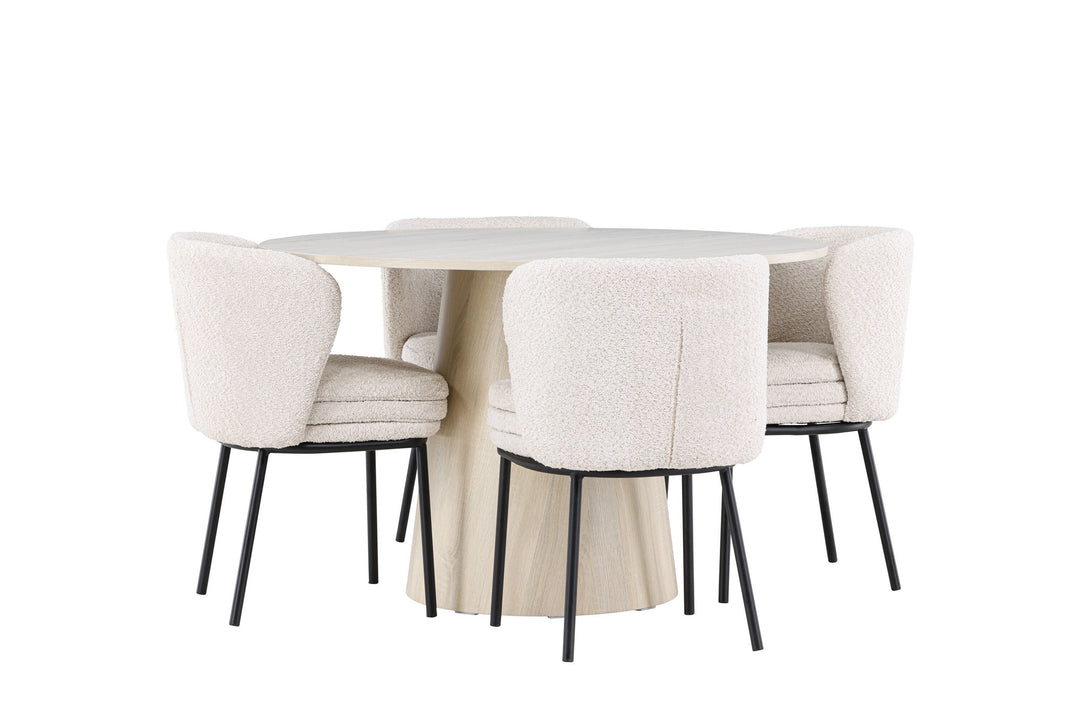 Venture Home Lanzo Dining Table with Agnes Dining Chair