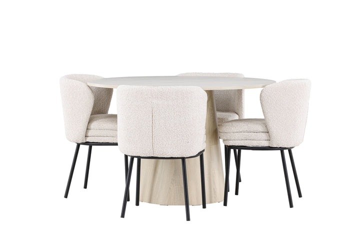 Venture Home Lanzo Dining Table with Agnes Dining Chair