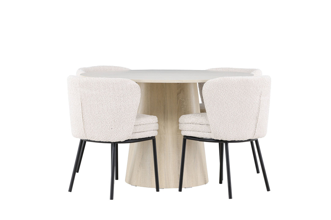 Venture Home Lanzo Dining Table with Agnes Dining Chair