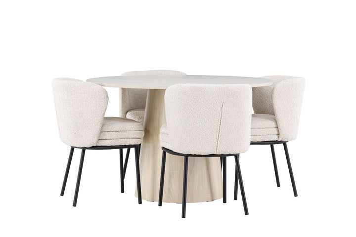 Venture Home Lanzo Dining Table with Agnes Dining Chair