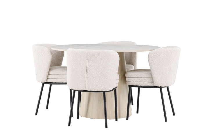 Venture Home Lanzo Dining Table with Agnes Dining Chair