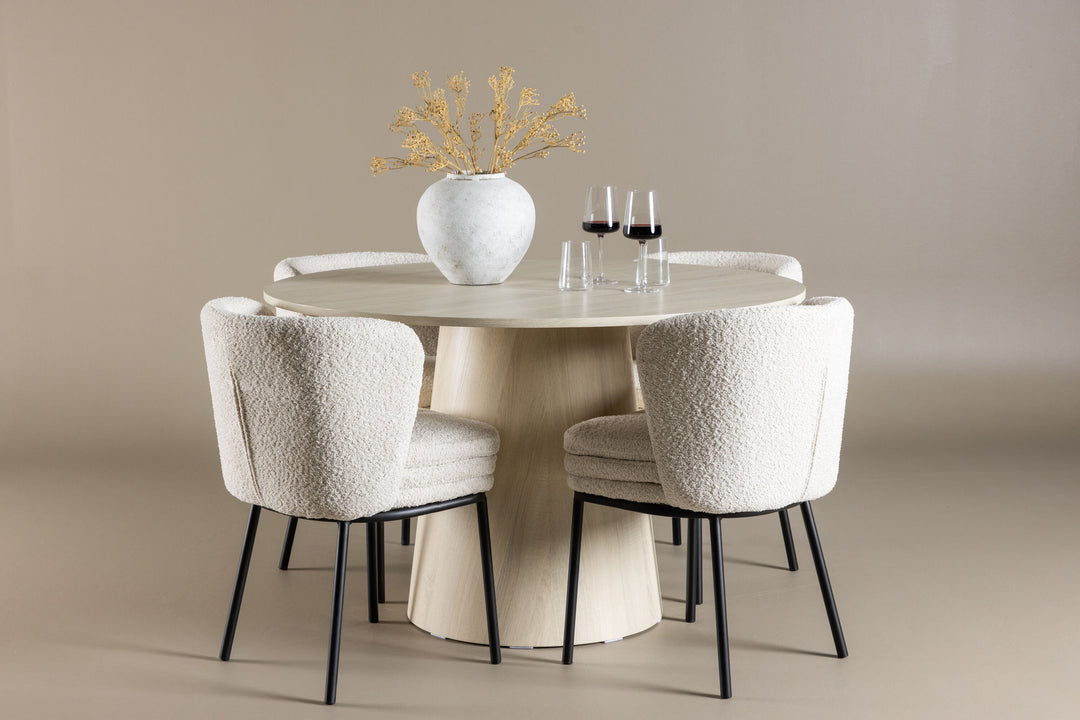 Venture Home Lanzo Dining Table with Agnes Dining Chair