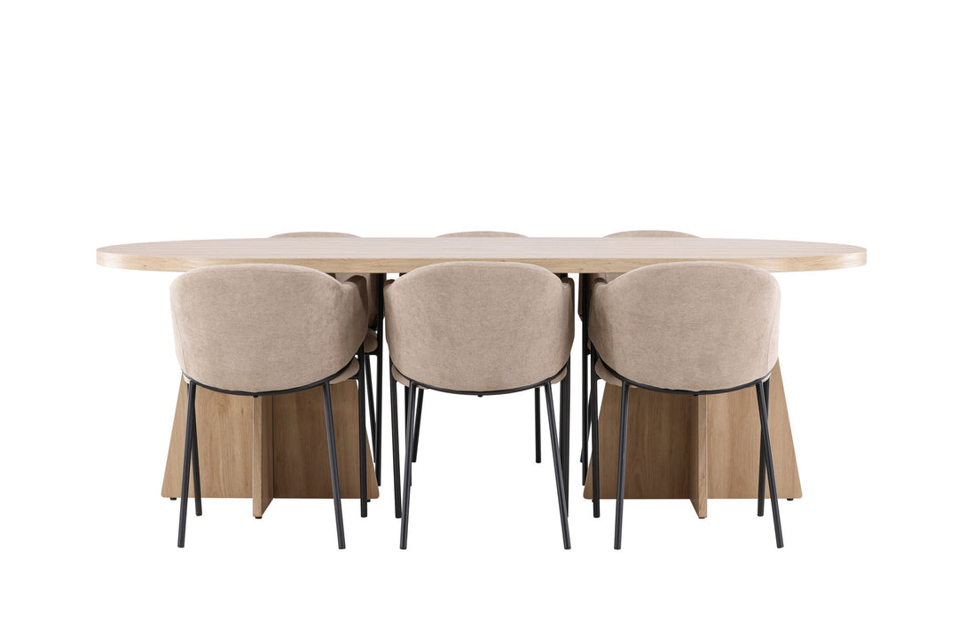 Venture Home Bootcut Dining Table with Evelina Dining Chair