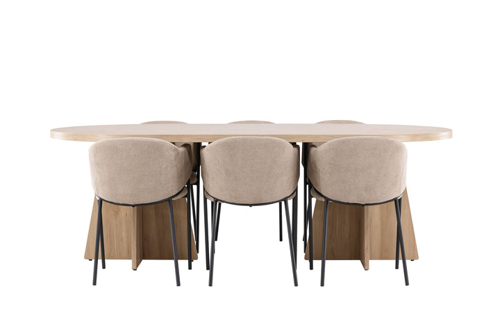 Venture Home Bootcut Dining Table with Evelina Dining Chair
