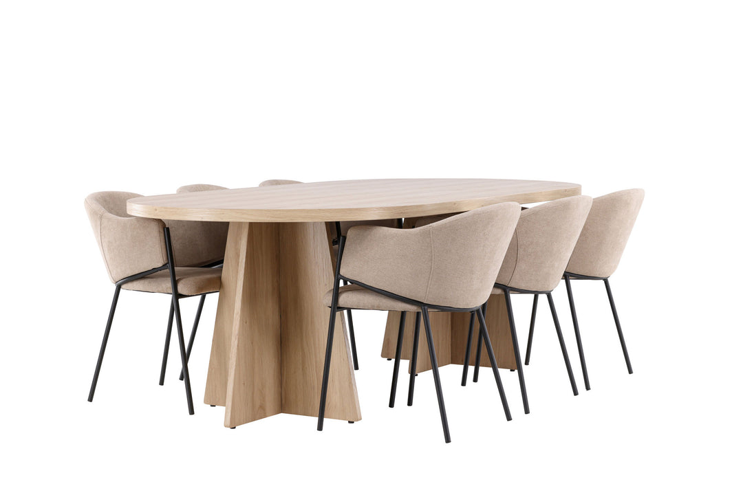 Venture Home Bootcut Dining Table with Evelina Dining Chair