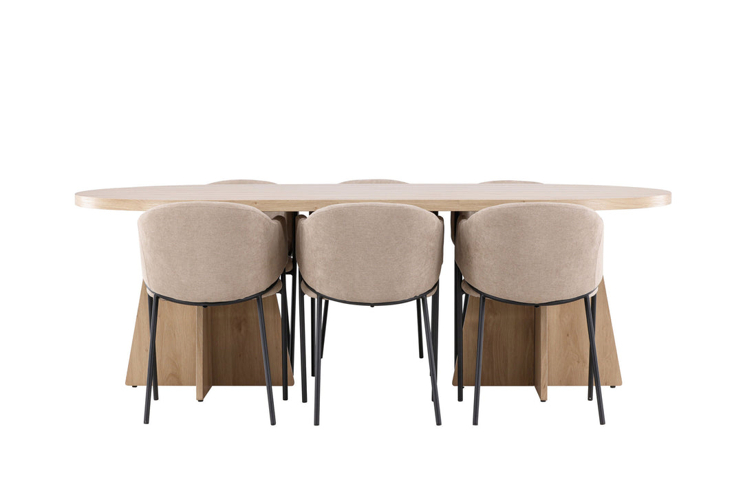 Venture Home Bootcut Dining Table with Evelina Dining Chair