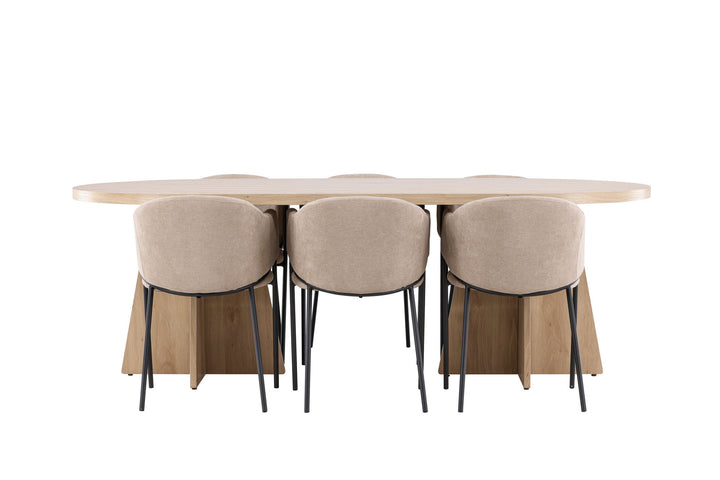 Venture Home Bootcut Dining Table with Evelina Dining Chair