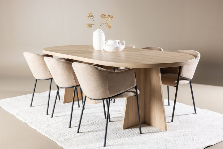 Venture Home Bootcut Dining Table with Evelina Dining Chair