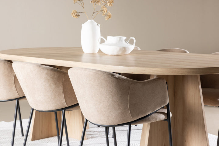Venture Home Bootcut Dining Table with Evelina Dining Chair