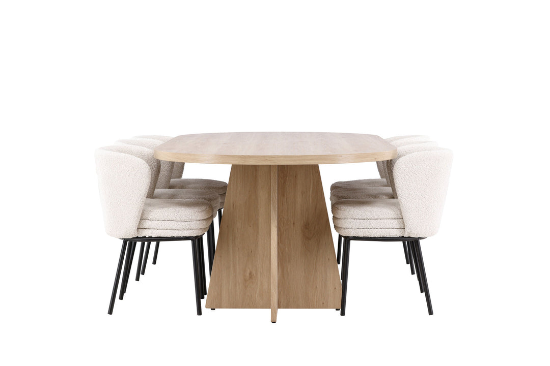 Venture Home Bootcut Dining Table with Agnes Dining Chair