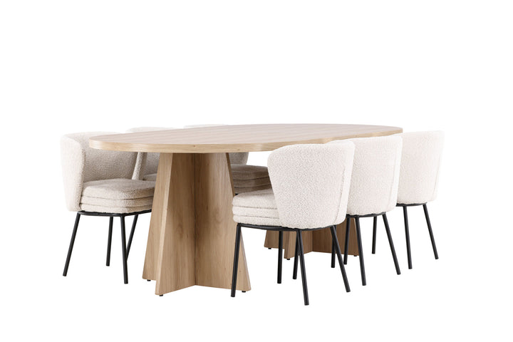 Venture Home Bootcut Dining Table with Agnes Dining Chair