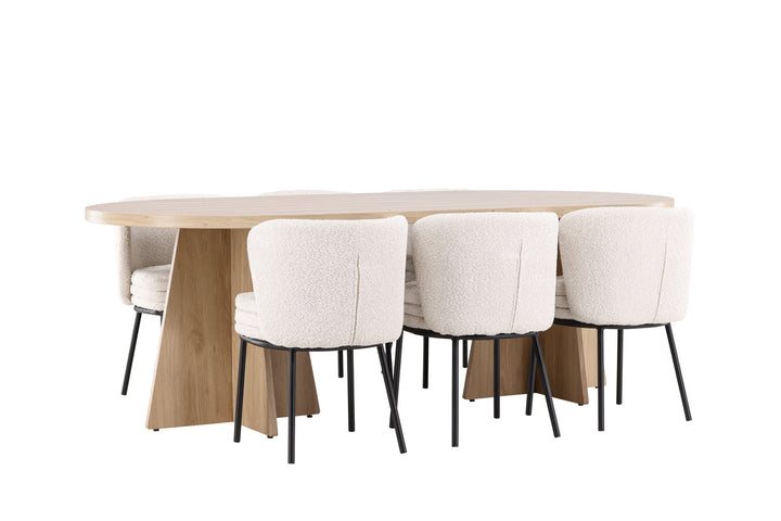 Venture Home Bootcut Dining Table with Agnes Dining Chair