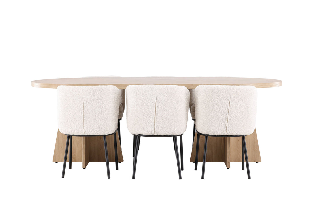 Venture Home Bootcut Dining Table with Agnes Dining Chair