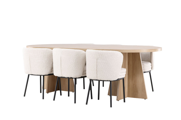 Venture Home Bootcut Dining Table with Agnes Dining Chair