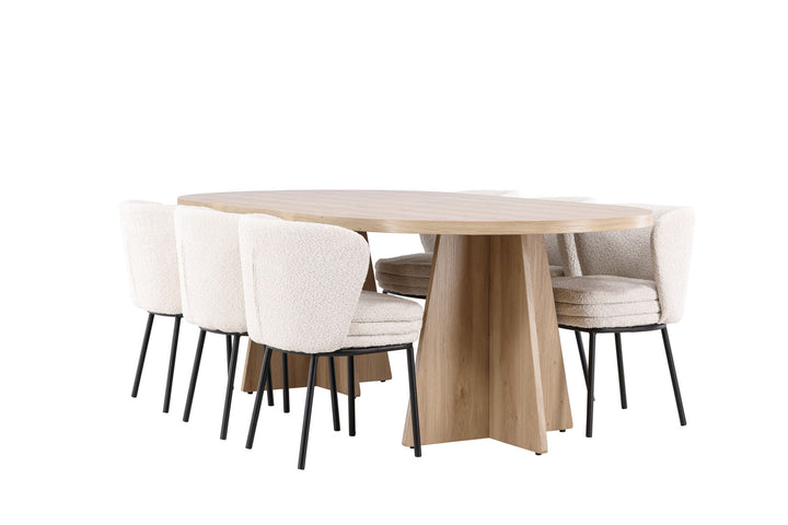 Venture Home Bootcut Dining Table with Agnes Dining Chair