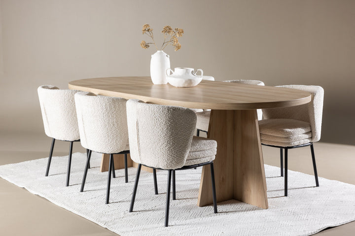Venture Home Bootcut Dining Table with Agnes Dining Chair