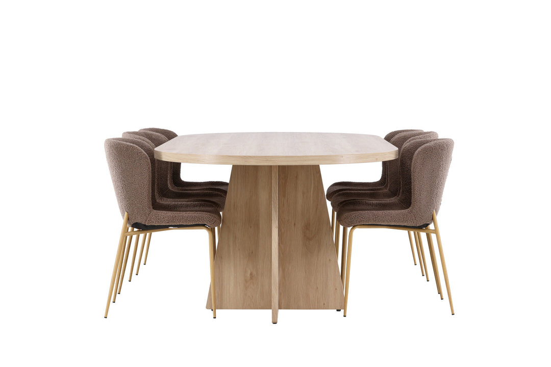 Venture Home Bootcut Dining Table with Modesto Dining Chair