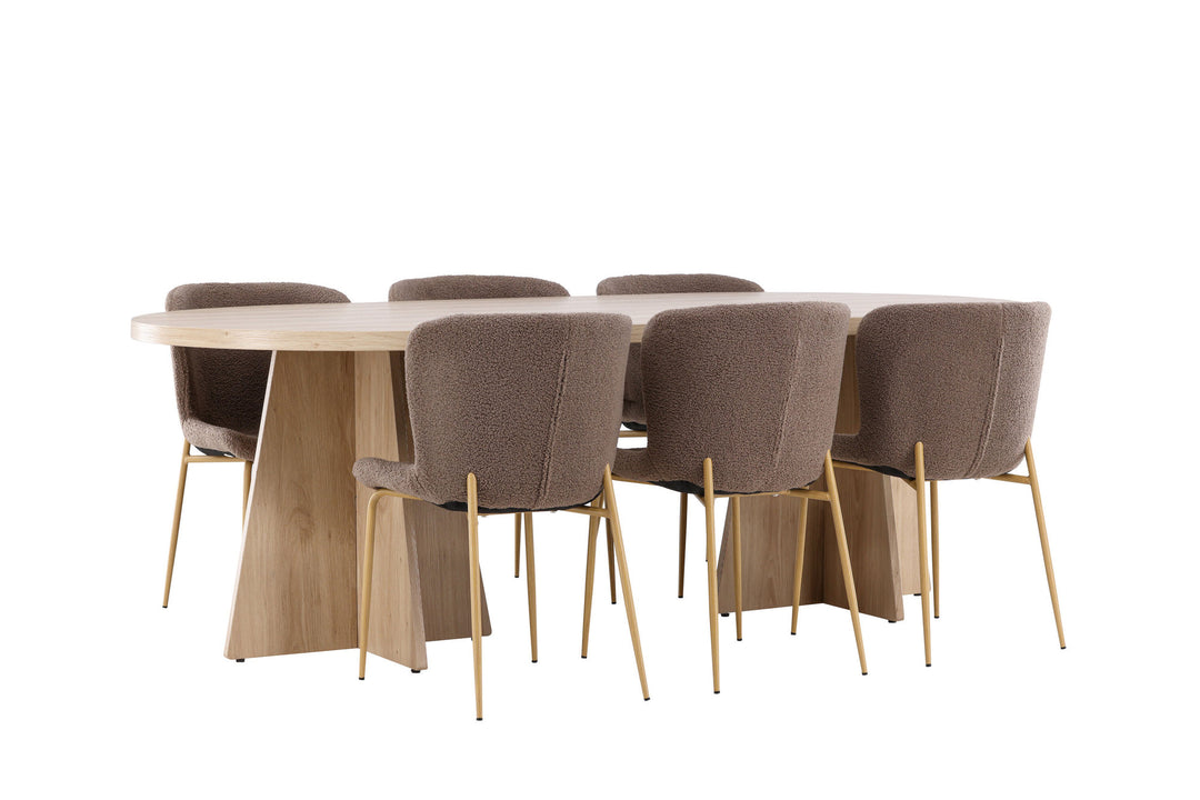 Venture Home Bootcut Dining Table with Modesto Dining Chair