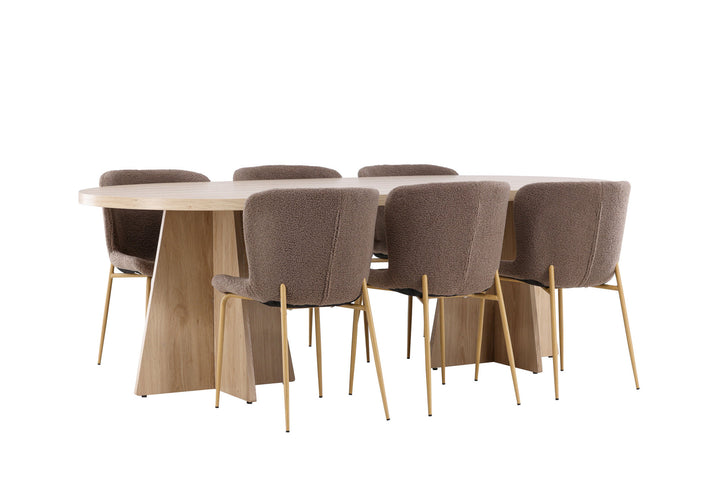 Venture Home Bootcut Dining Table with Modesto Dining Chair