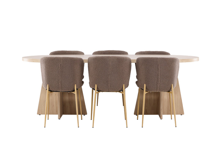 Venture Home Bootcut Dining Table with Modesto Dining Chair