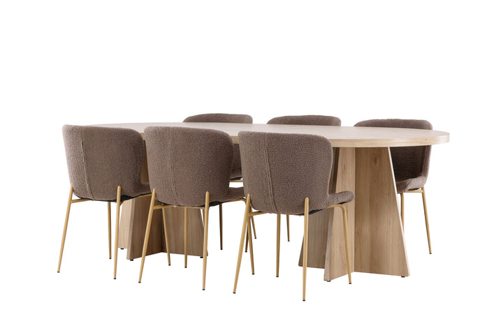 Venture Home Bootcut Dining Table with Modesto Dining Chair