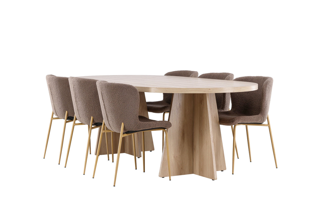 Venture Home Bootcut Dining Table with Modesto Dining Chair