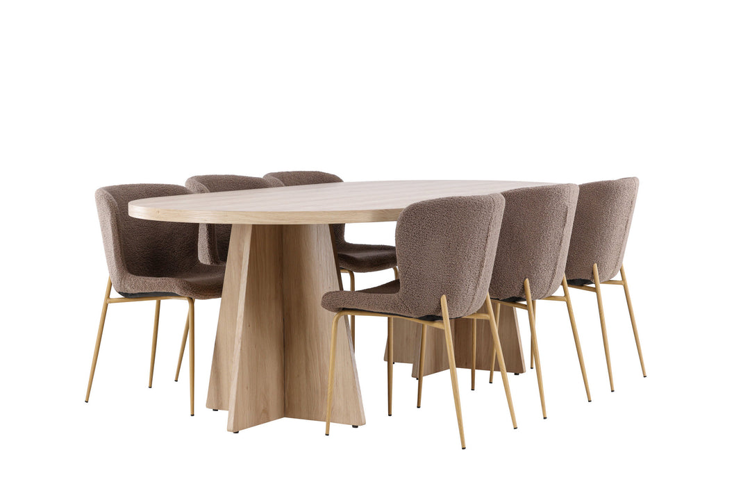 Venture Home Bootcut Dining Table with Modesto Dining Chair