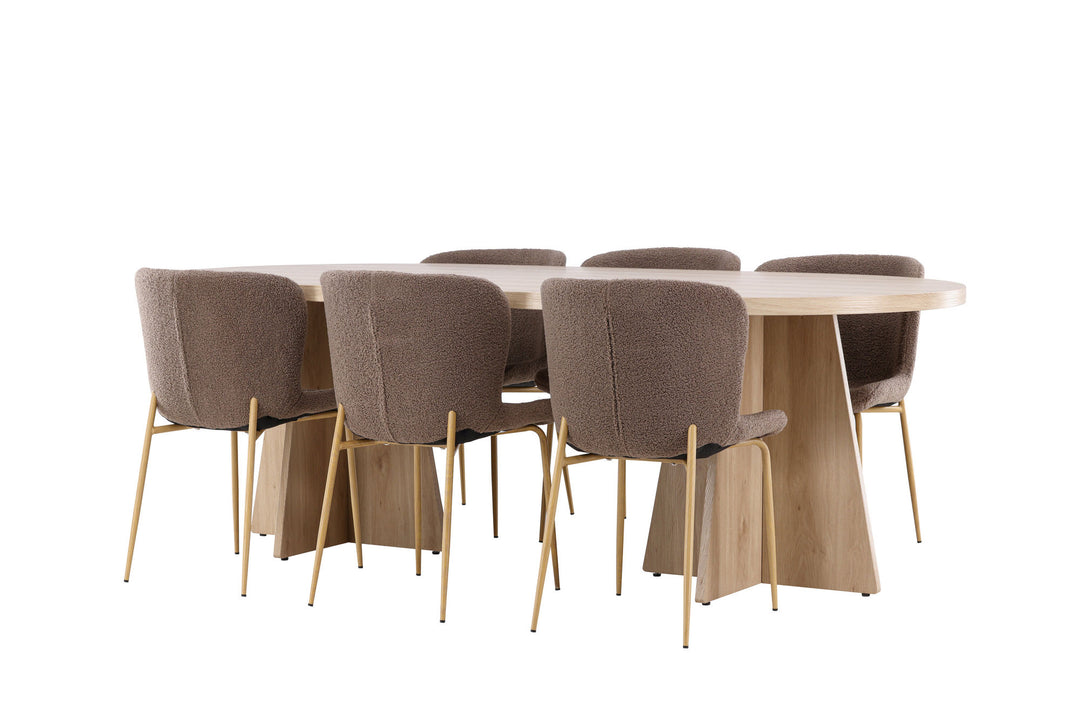 Venture Home Bootcut Dining Table with Modesto Dining Chair