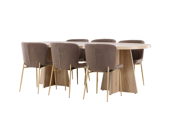 Venture Home Bootcut Dining Table with Modesto Dining Chair